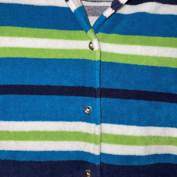 Orlebar Brown Womens Shirt Size M Multicolor Button Up Short Sleeve Terry Cloth - Picture 4 of 7